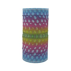 DEEP Dive Buff – Parrot Fish laid flat to display the colorful marine-inspired pattern and Lycra fabric.