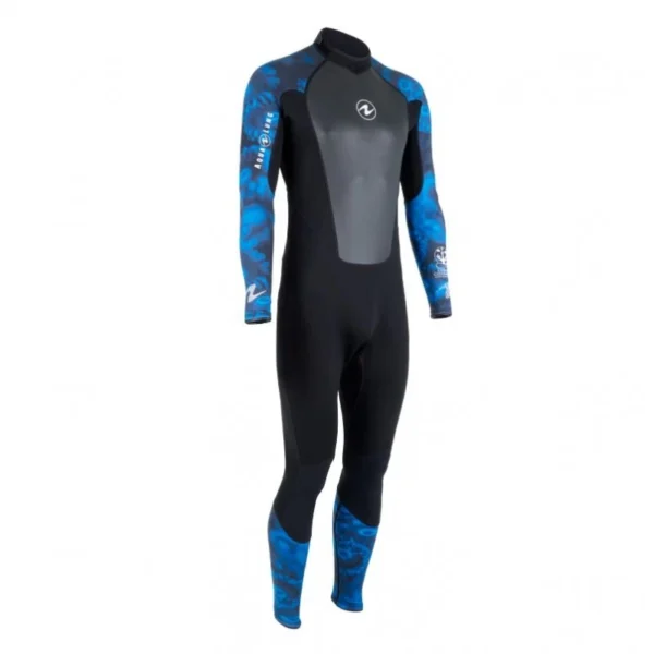 Aqualung HydroFlex 3mm men’s wetsuit front view with coral-inspired design