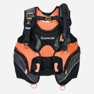 Aqualung PRO HD Women’s BCD front view showing wrap-around design