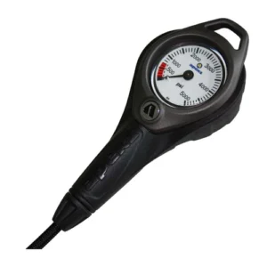 Apeks Pressure Gauge Narrow Hose for scuba diving with luminous dial
