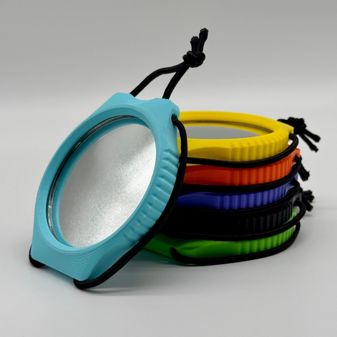 DEEP Scuba Mirror photographed with ocean background