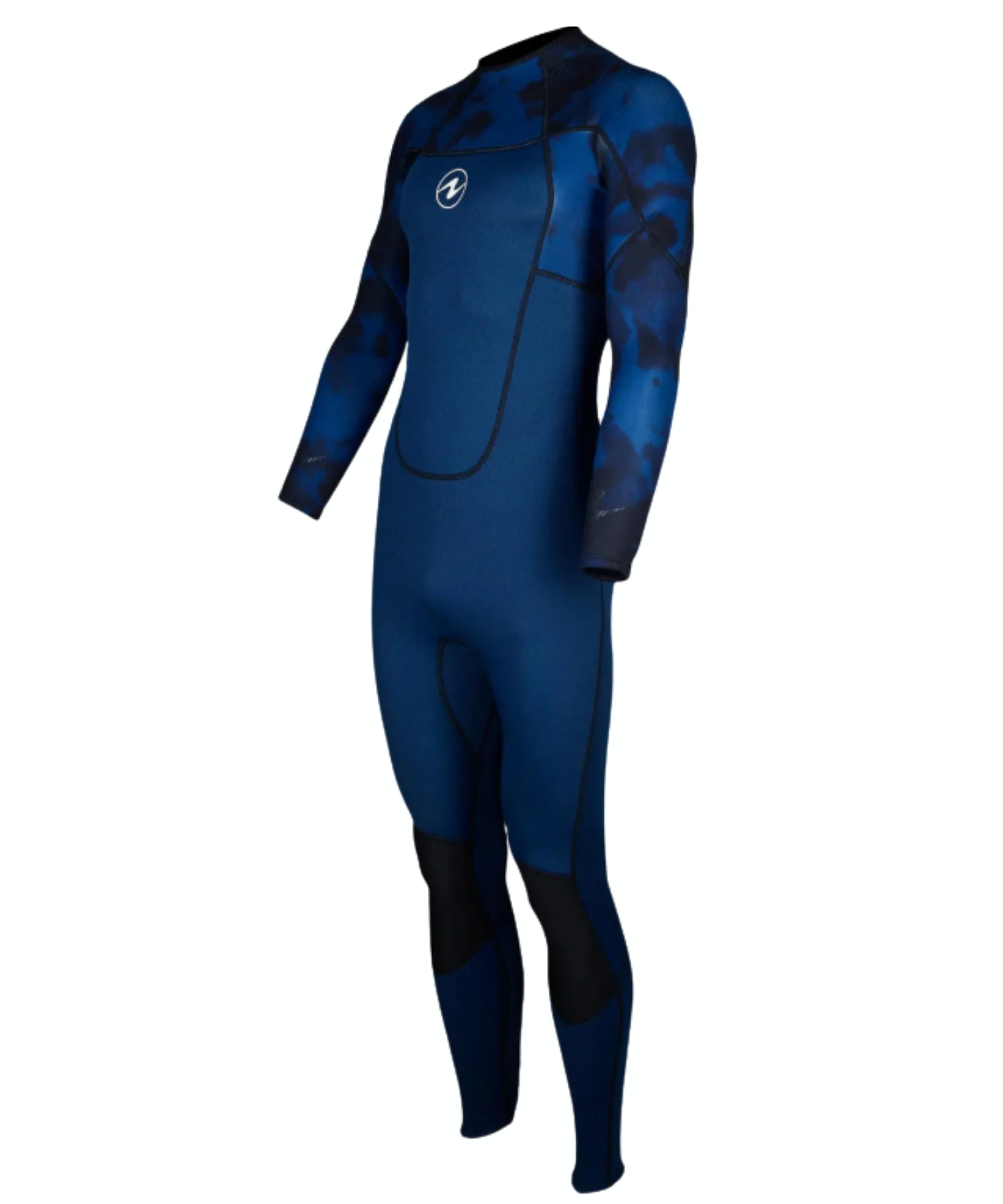 Reinforced knee panels and durable stitching on Hydroflex wetsuit