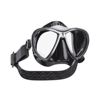 Synergy 2 Twin Trufit dive mask silicone skirt detail for watertight seal