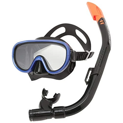 TUSA Reef Tourer Adult Mask and Snorkel Set with tempered glass mask and splash-proof snorkel.
