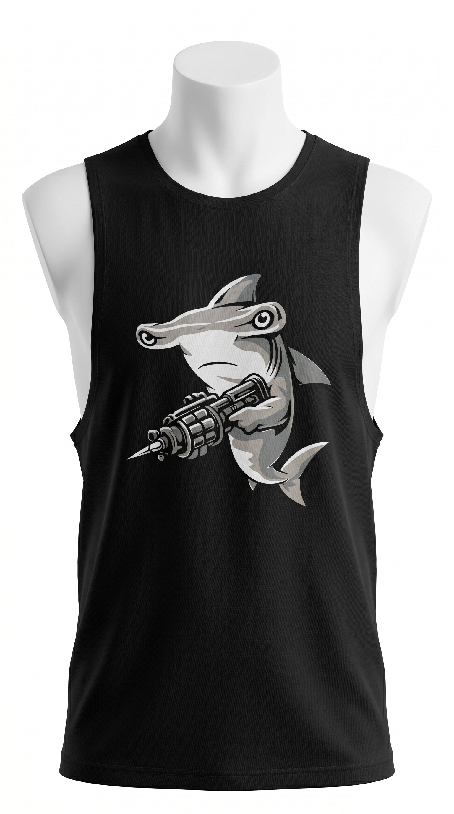 DEEP Ocean Tank Top for Men – Alpha Design in Black